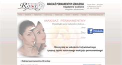 Desktop Screenshot of makijazpermanentny-rosa.com