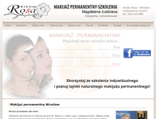 Tablet Screenshot of makijazpermanentny-rosa.com